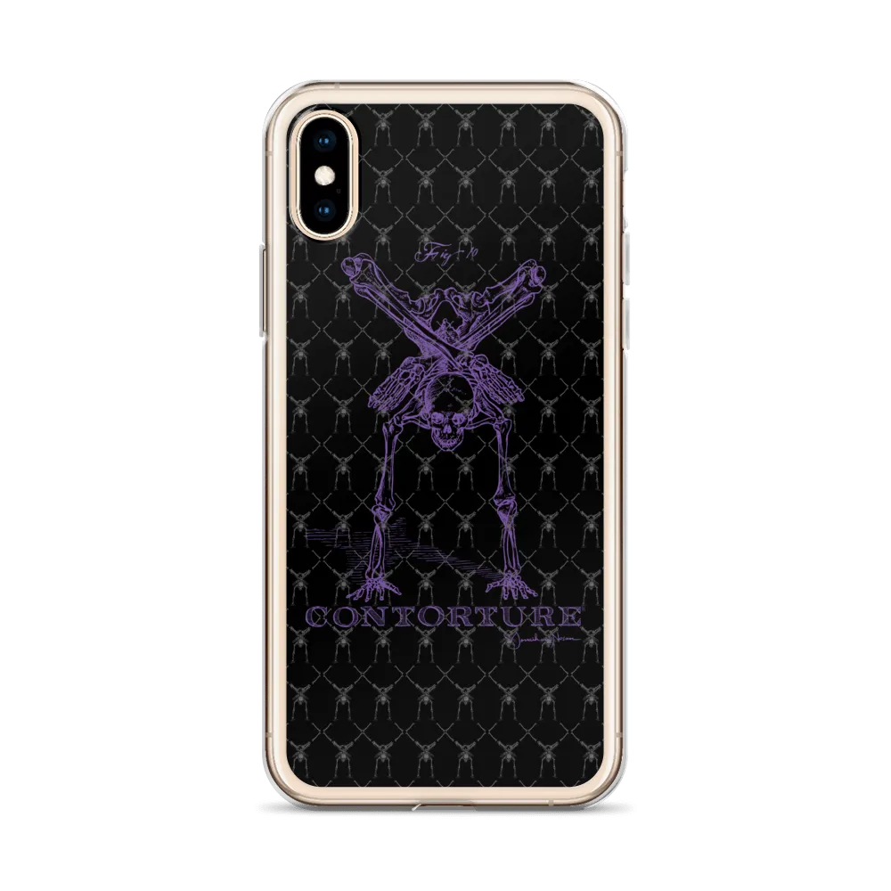 Contorture iPhone Case: Black Sabbath Purple Contortion Skeleton