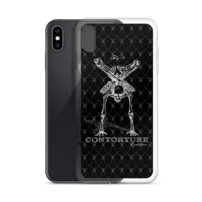 Contorture iPhone Case: Boney White Contortion Skeleton