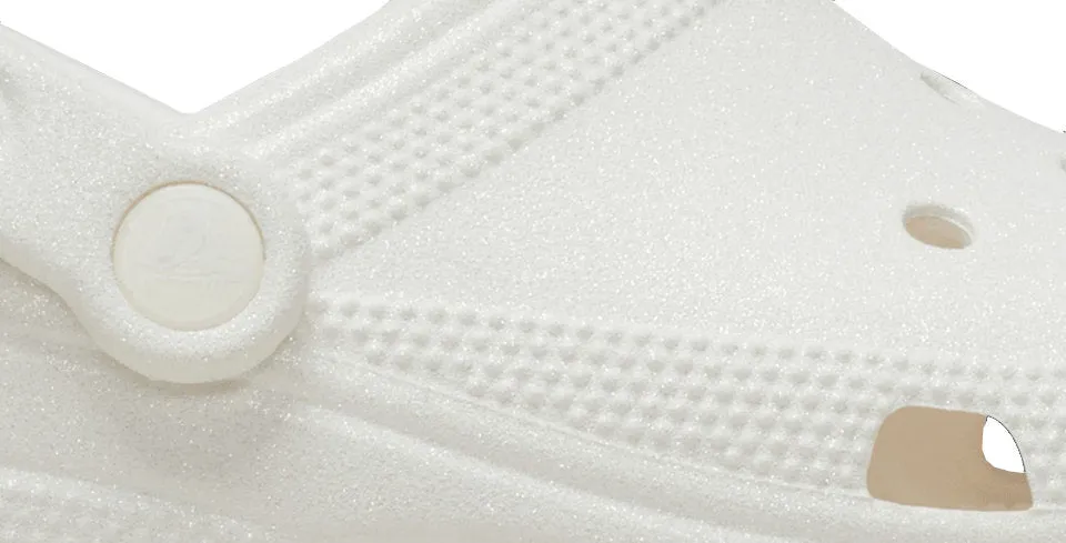 Crocs Classic Glitter Clog White