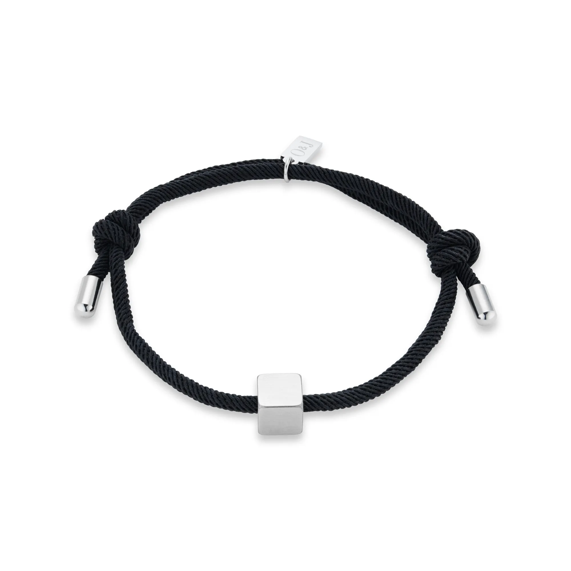 Cube & Cord Adjustable Bracelet