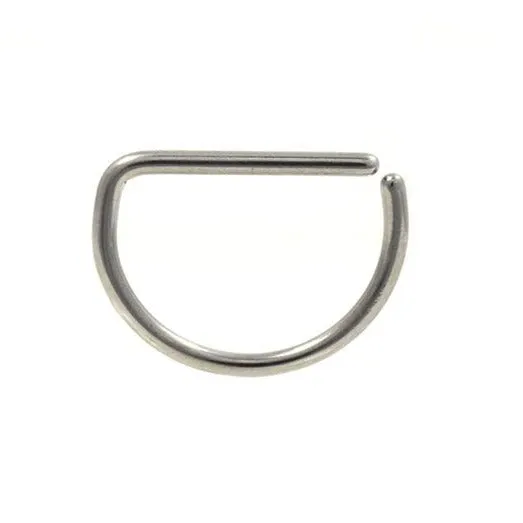 D Shaped Steel Septum Ring