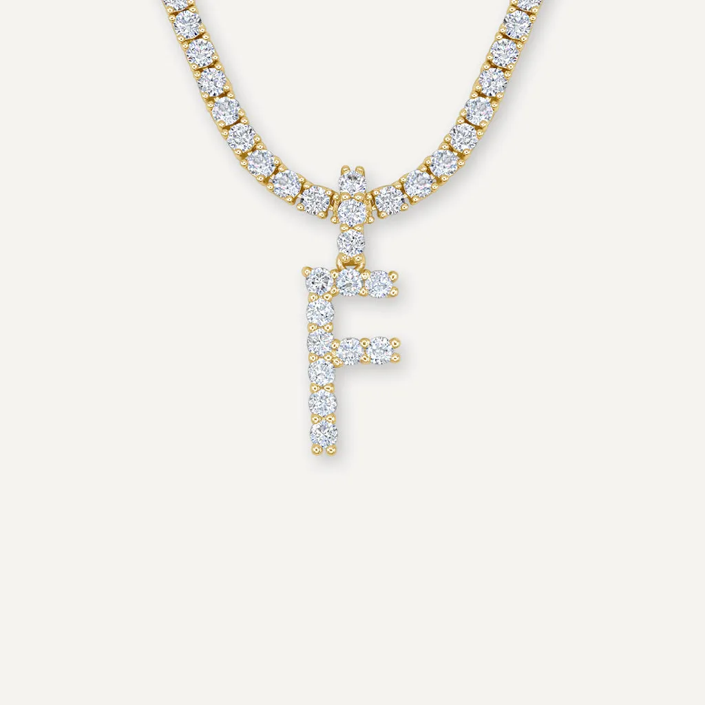 Diamond Initial Necklace