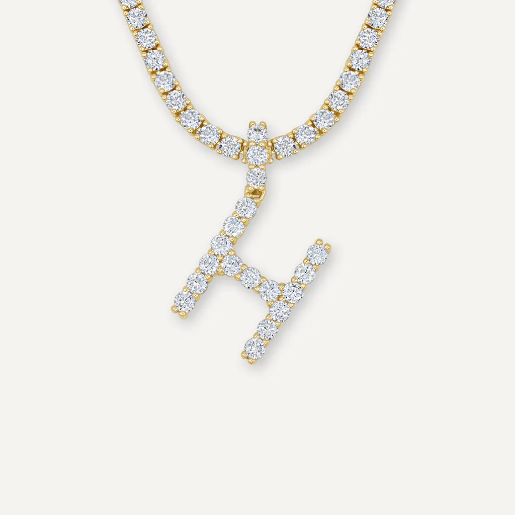 Diamond Initial Necklace