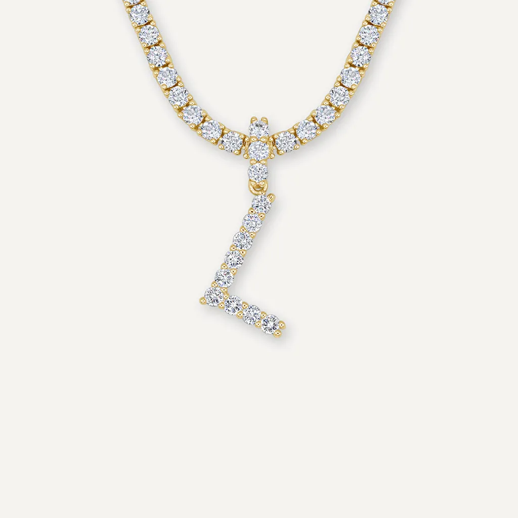 Diamond Initial Necklace