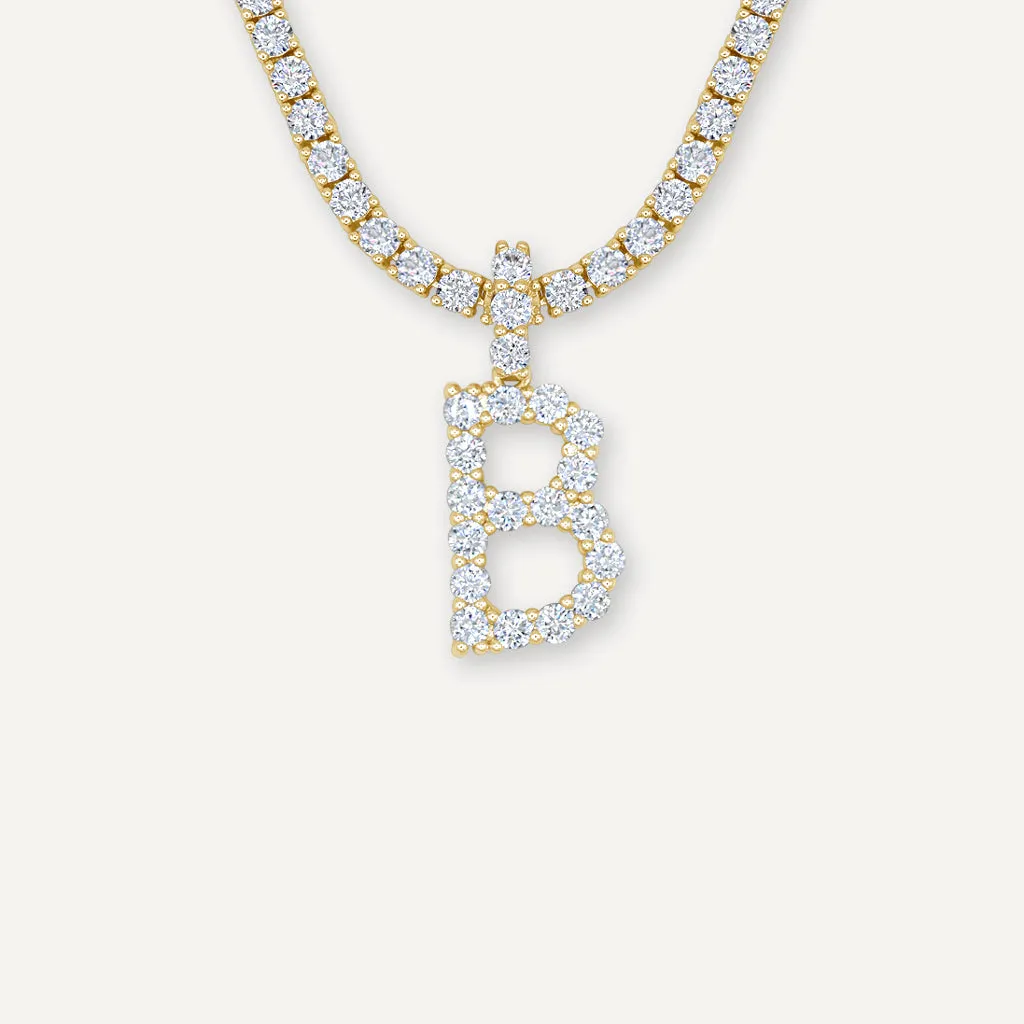 Diamond Initial Necklace