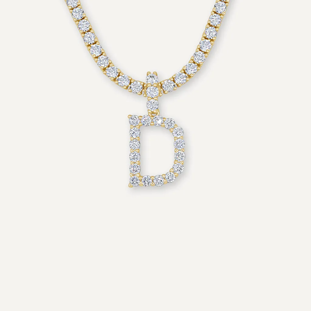 Diamond Initial Necklace