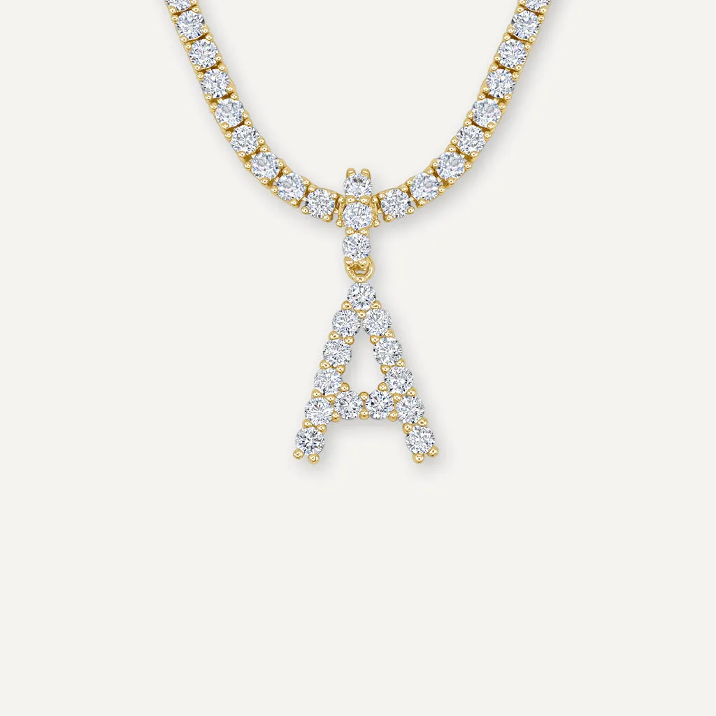 Diamond Initial Necklace