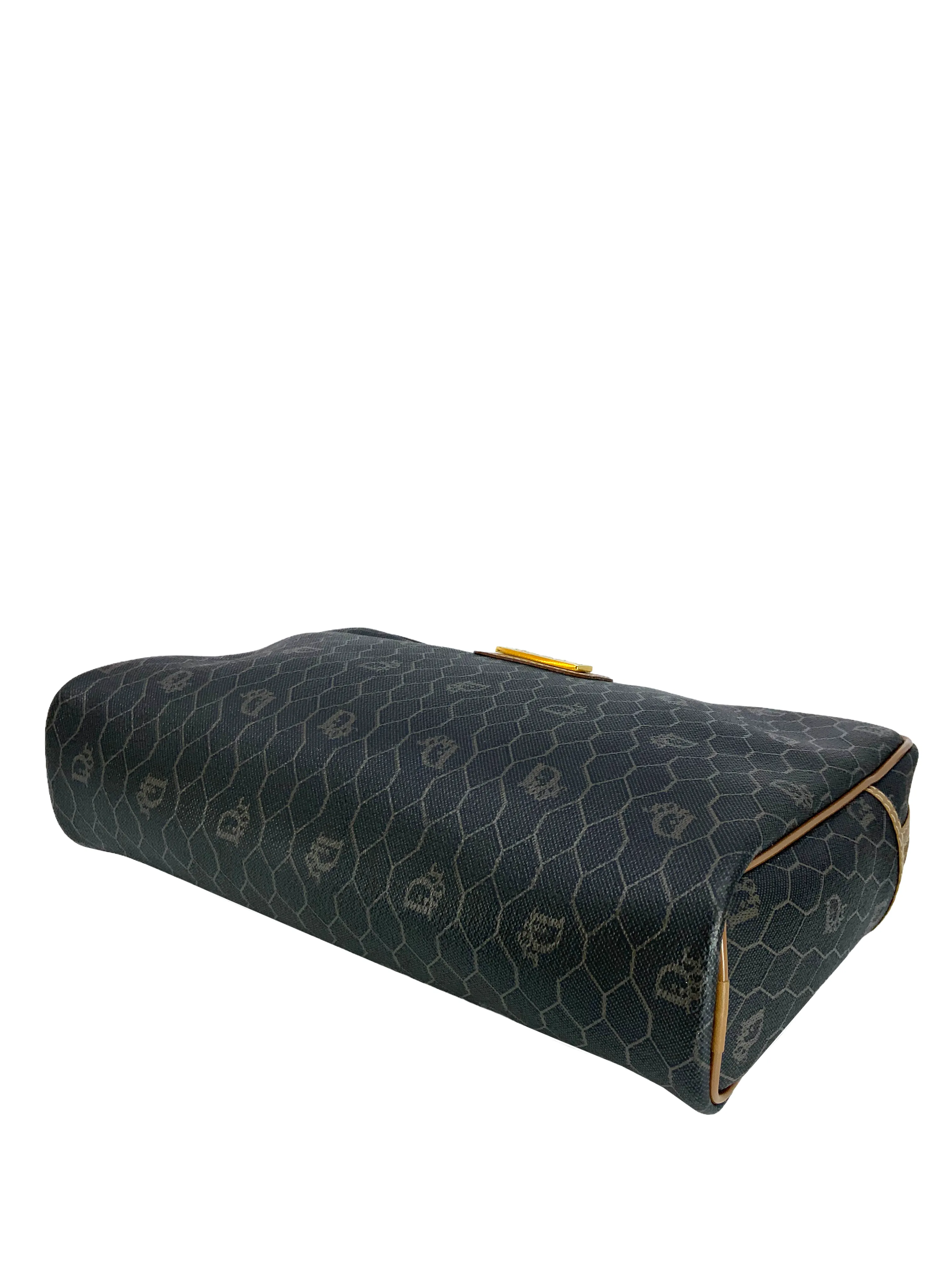 Dior Honeycomb Coated Canvas Monogram Toiletry Pouch