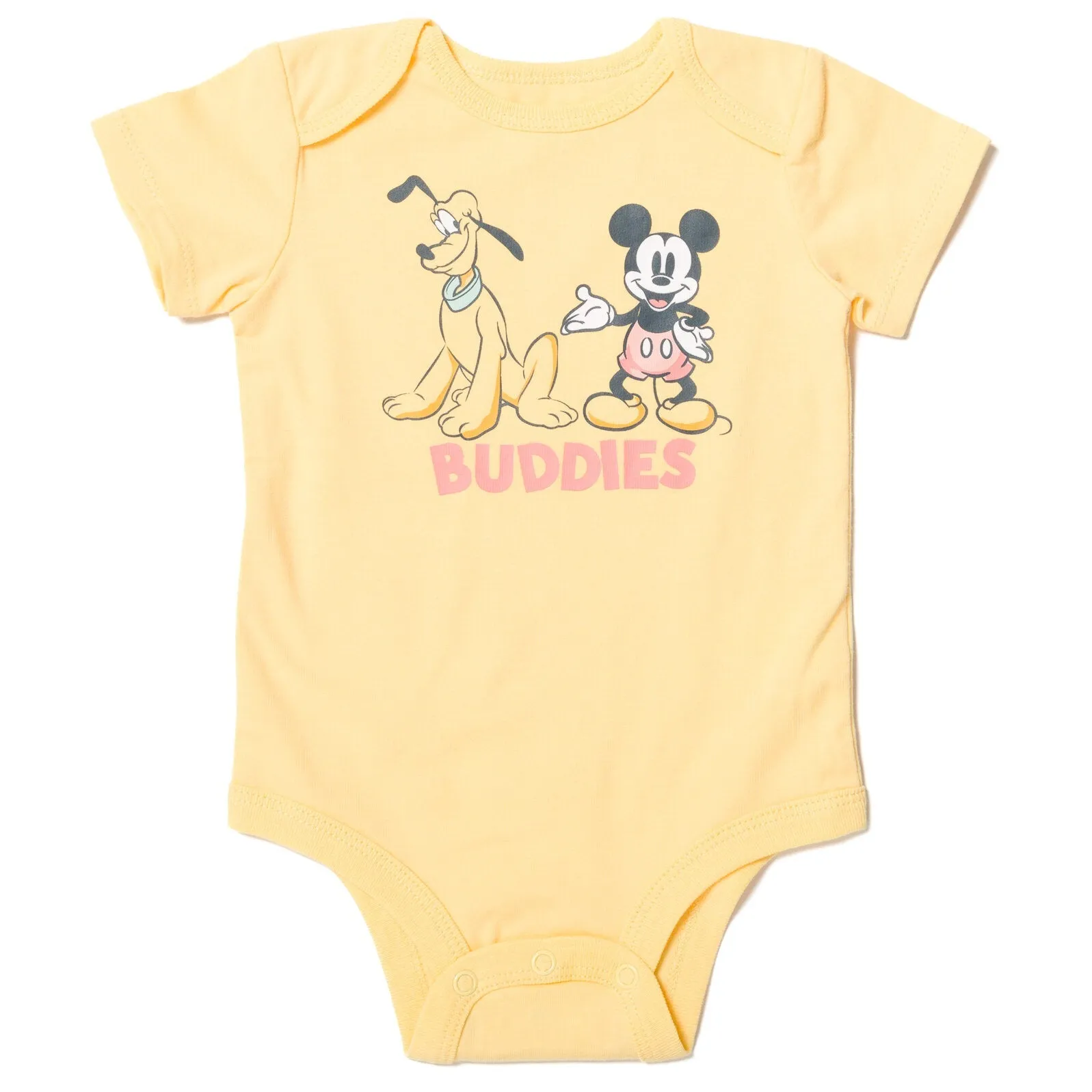 Disney Mickey Mouse Cuddly Snap Short Sleeve Bodysuits & Pants