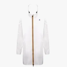 Eiffel Packable Unisex Long Rain Jacket (White)