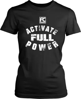 Fitness Couture - Activate Full Power T-shirt- General Gym Workout Tee