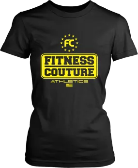 Fitness Couture Athletics Logo T-shirt Design... Workout, Gym Day or just out running errands...