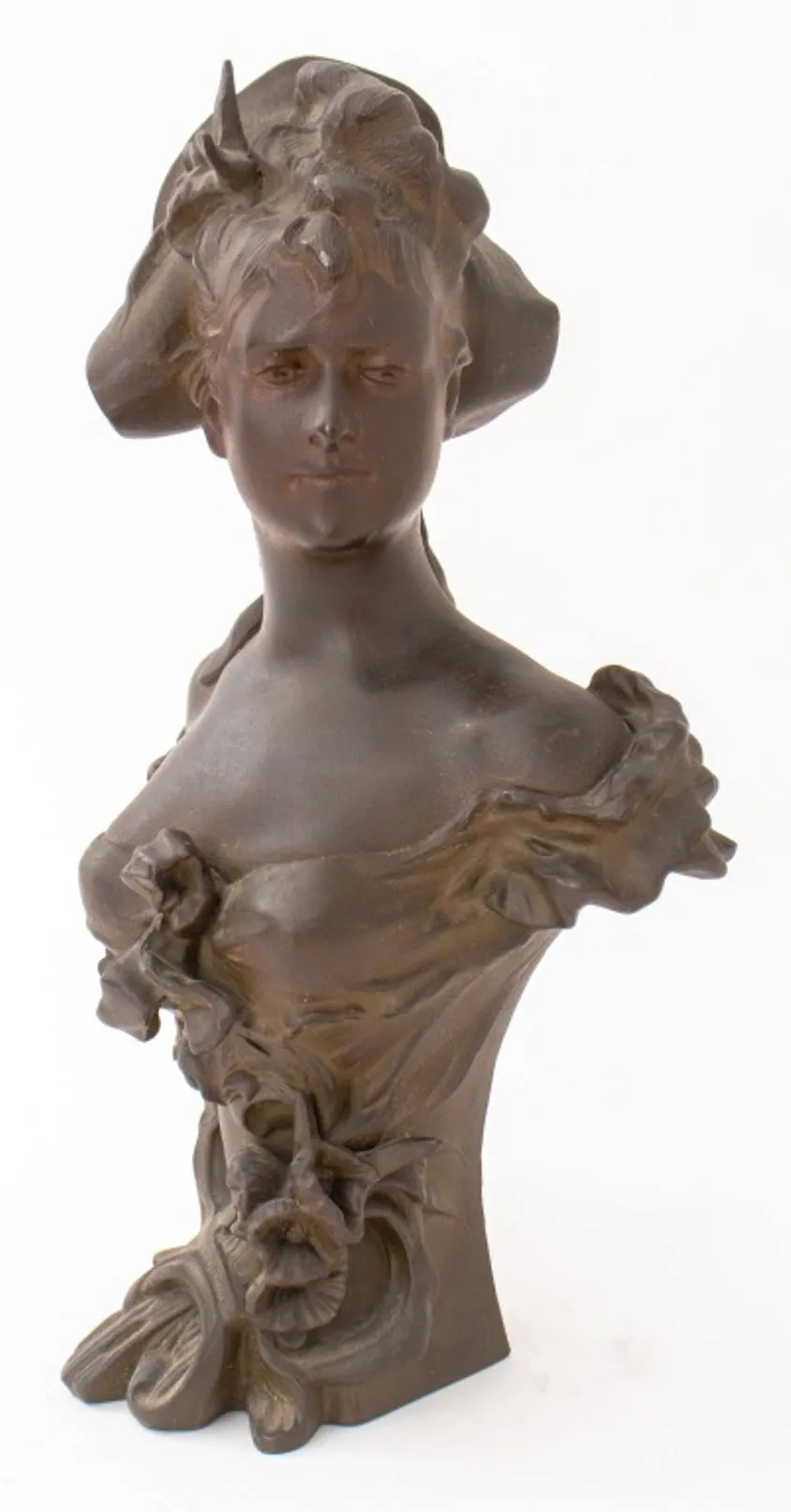 French Belle Epoque Bust of a Beauty, ca. 1900