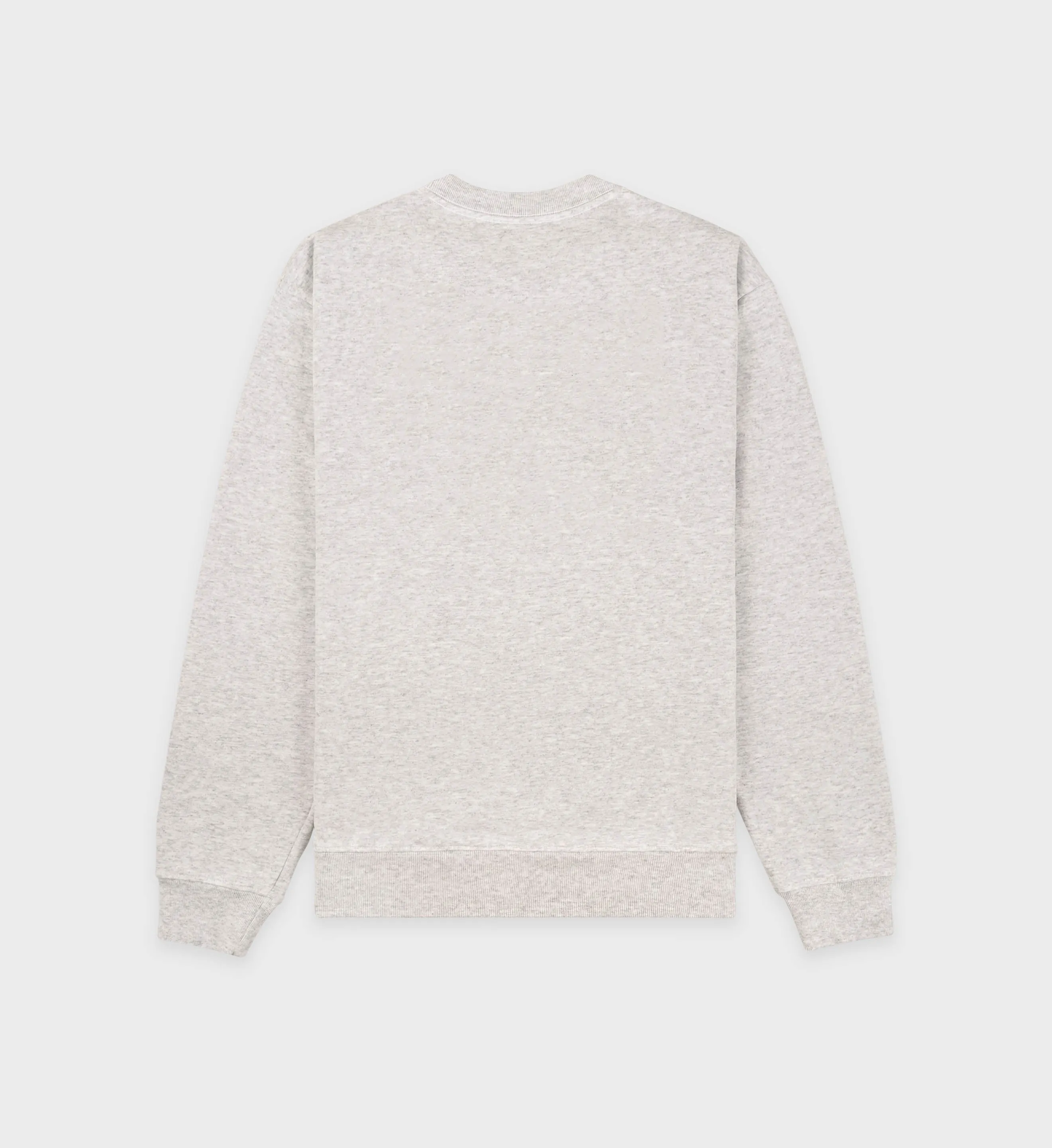 French Crewneck - Heather Gray/Aquamarine