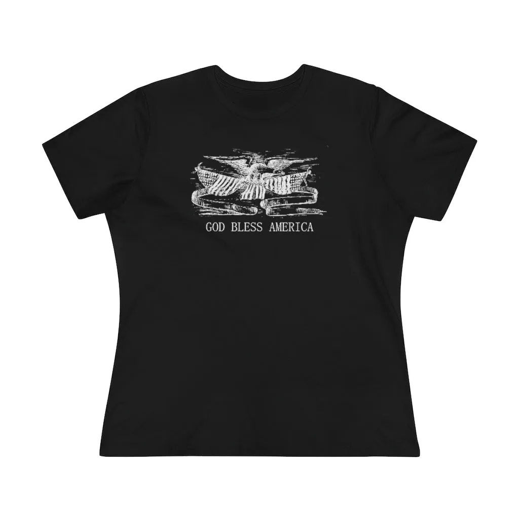 God Bless America, Women's Premium Tee