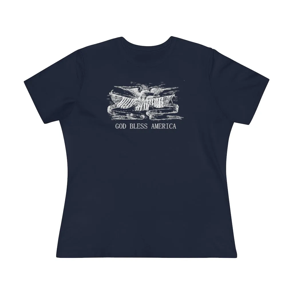 God Bless America, Women's Premium Tee