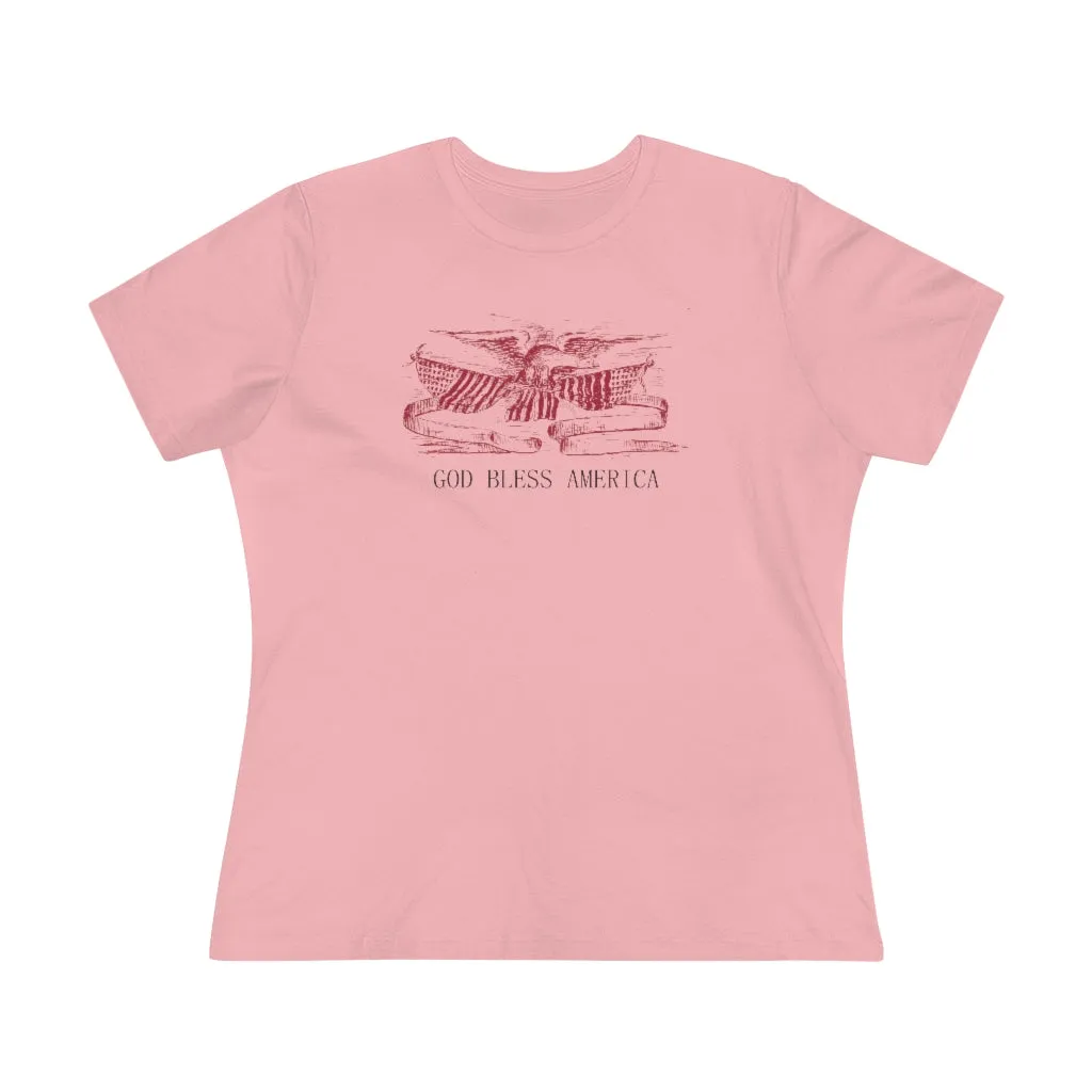 God Bless America, Women's Premium Tee