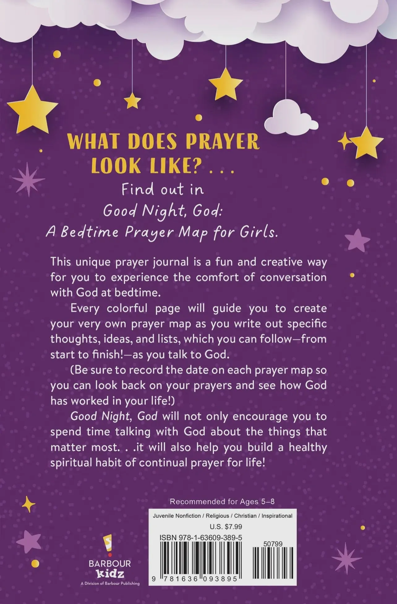 Good Night God A Bedtime Prayer Map (Boy & Girl Option)