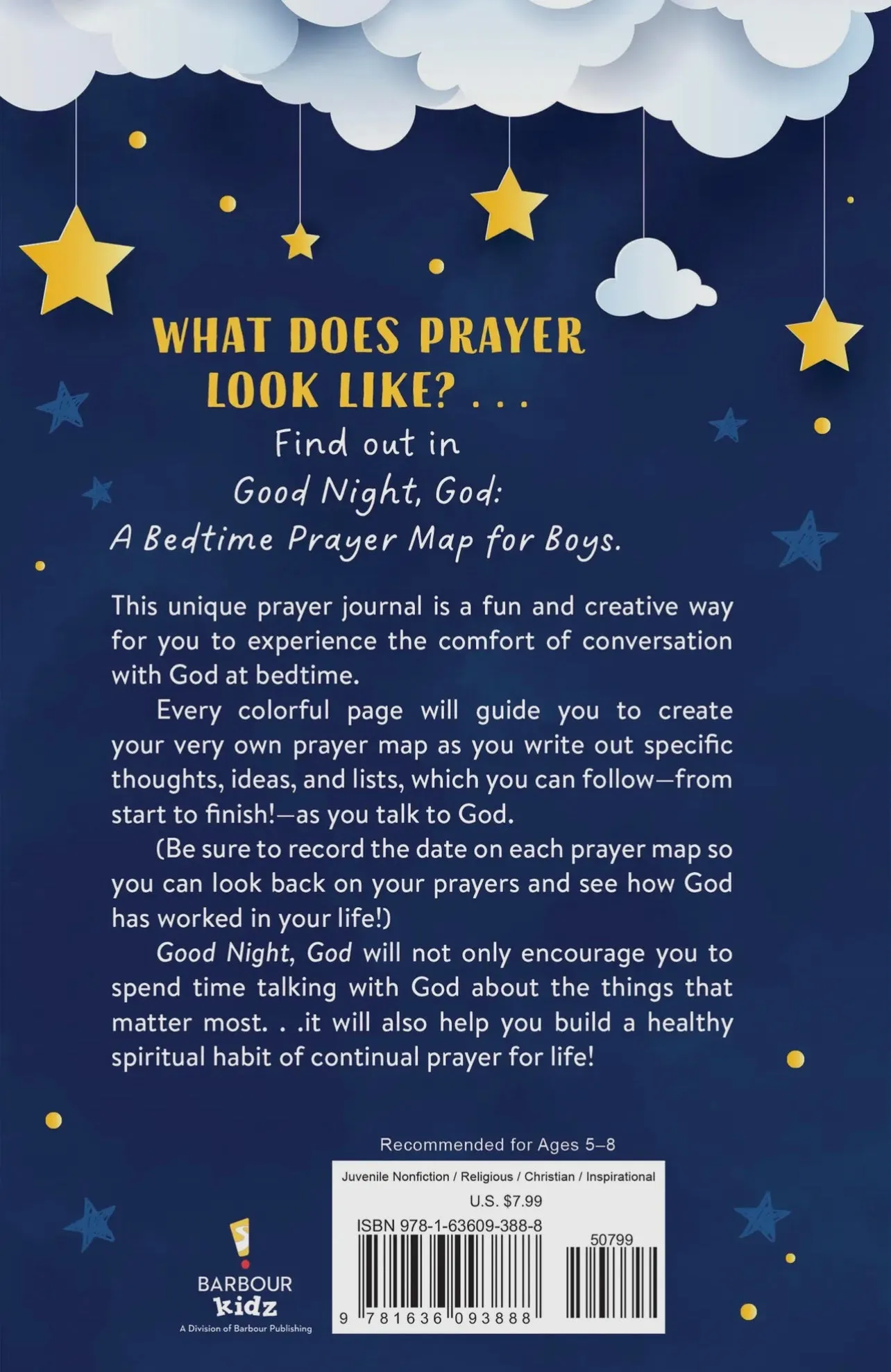 Good Night God A Bedtime Prayer Map (Boy & Girl Option)