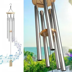 GoodVybe™ Small Garden Wind Chimes: Pleasant Tone, 6 Tubes Decor