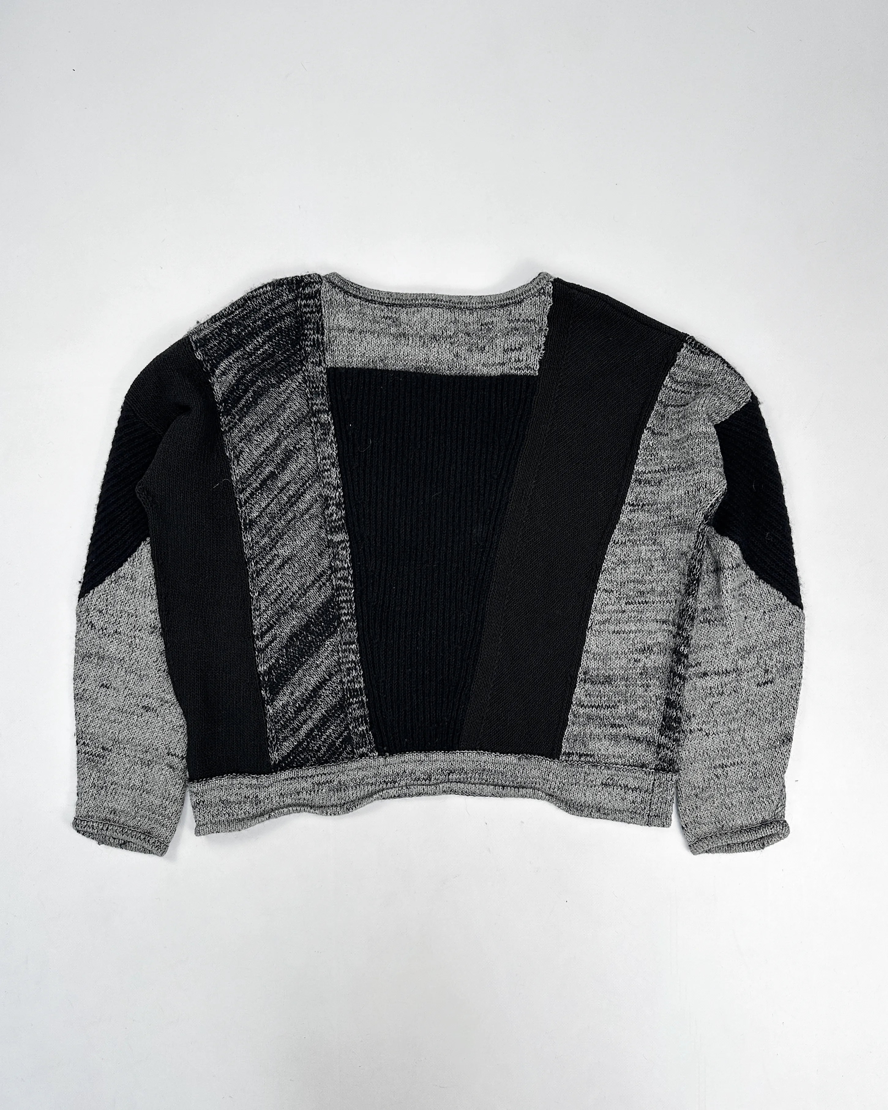 Helmut Lang 4-Texture Grey Knit 2000's