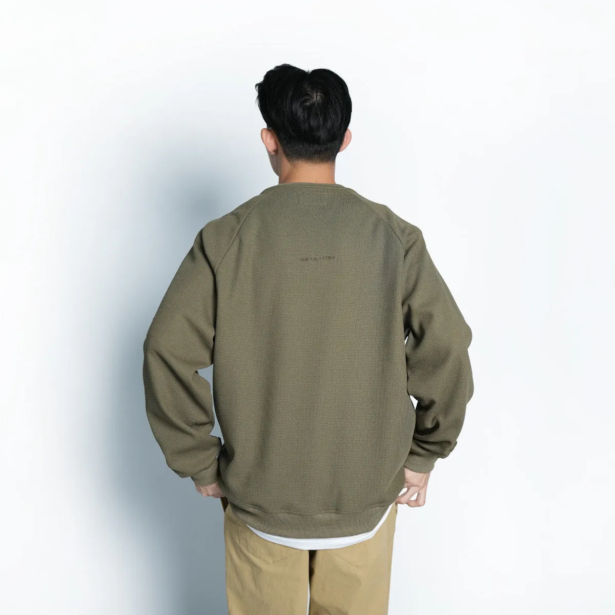 High Cultured Pocket Waffle Sweater - 246