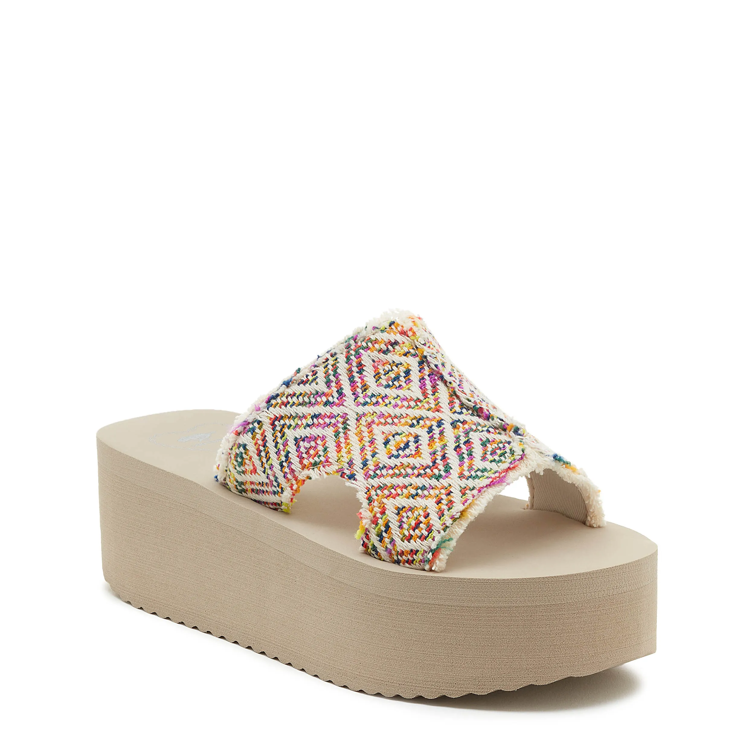 Honalo Rainbow Platform Sandals