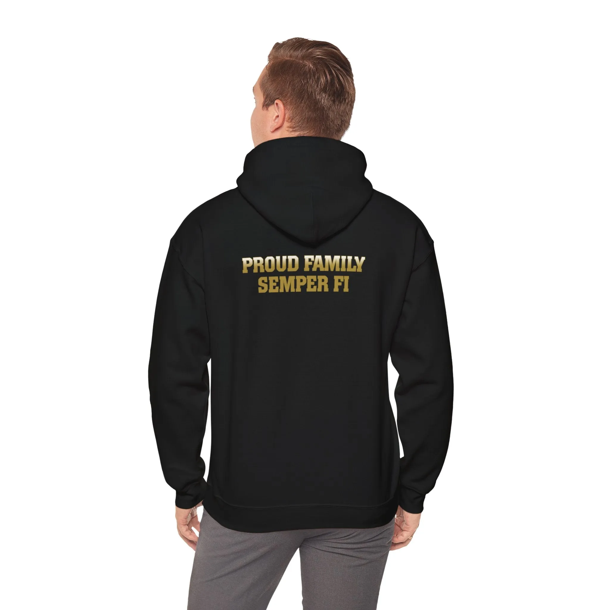 Hoodie: Delta Co. MCRD Parris Island (EGA   Back Proud Family)