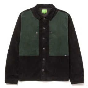 HUF CHEMISE MARINA BOX OVERSHIRT BLACK