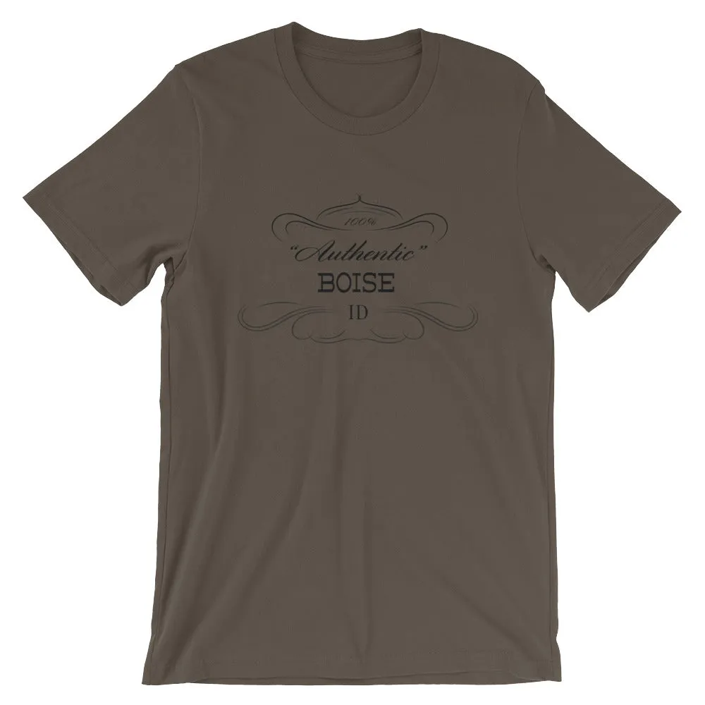 Idaho - Boise ID - Short-Sleeve Unisex T-Shirt - "Authentic"