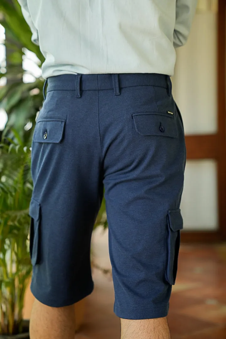 Insignia Blue Power Stretch Cargo Shorts