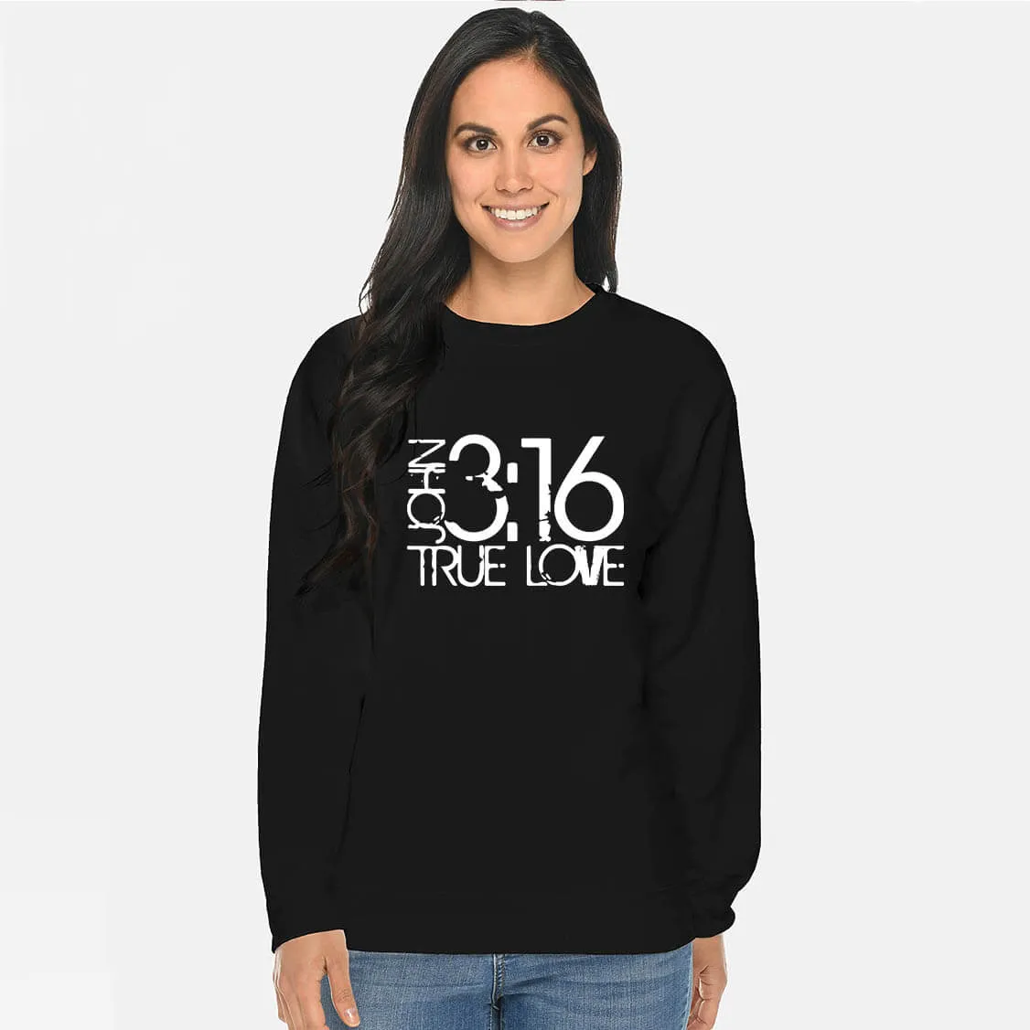 John 3:16 True Love Crewneck Unisex Sweatshirt