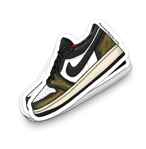 Jordan 1 Low "Wear Away Gold" Sneaker Sticker