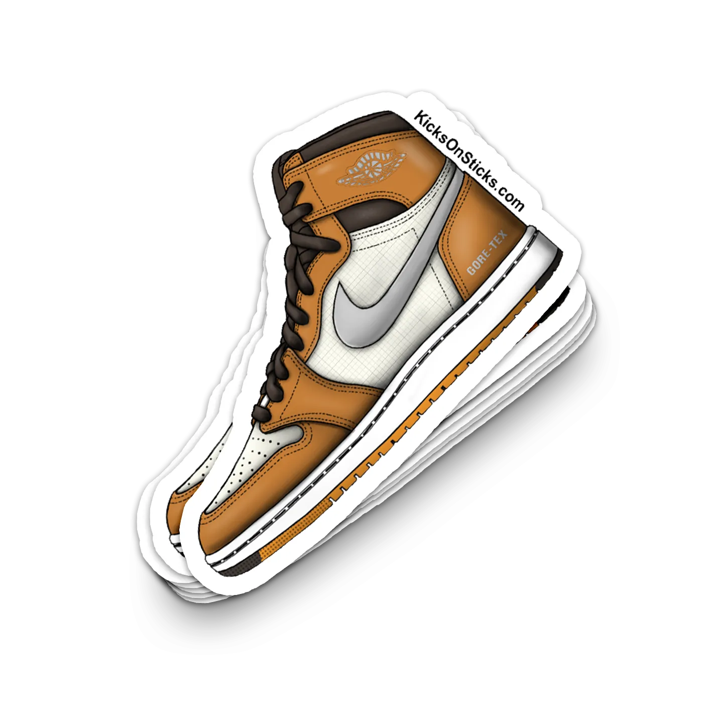 Jordan 1 "Goretex Curry" Sneaker Sticker