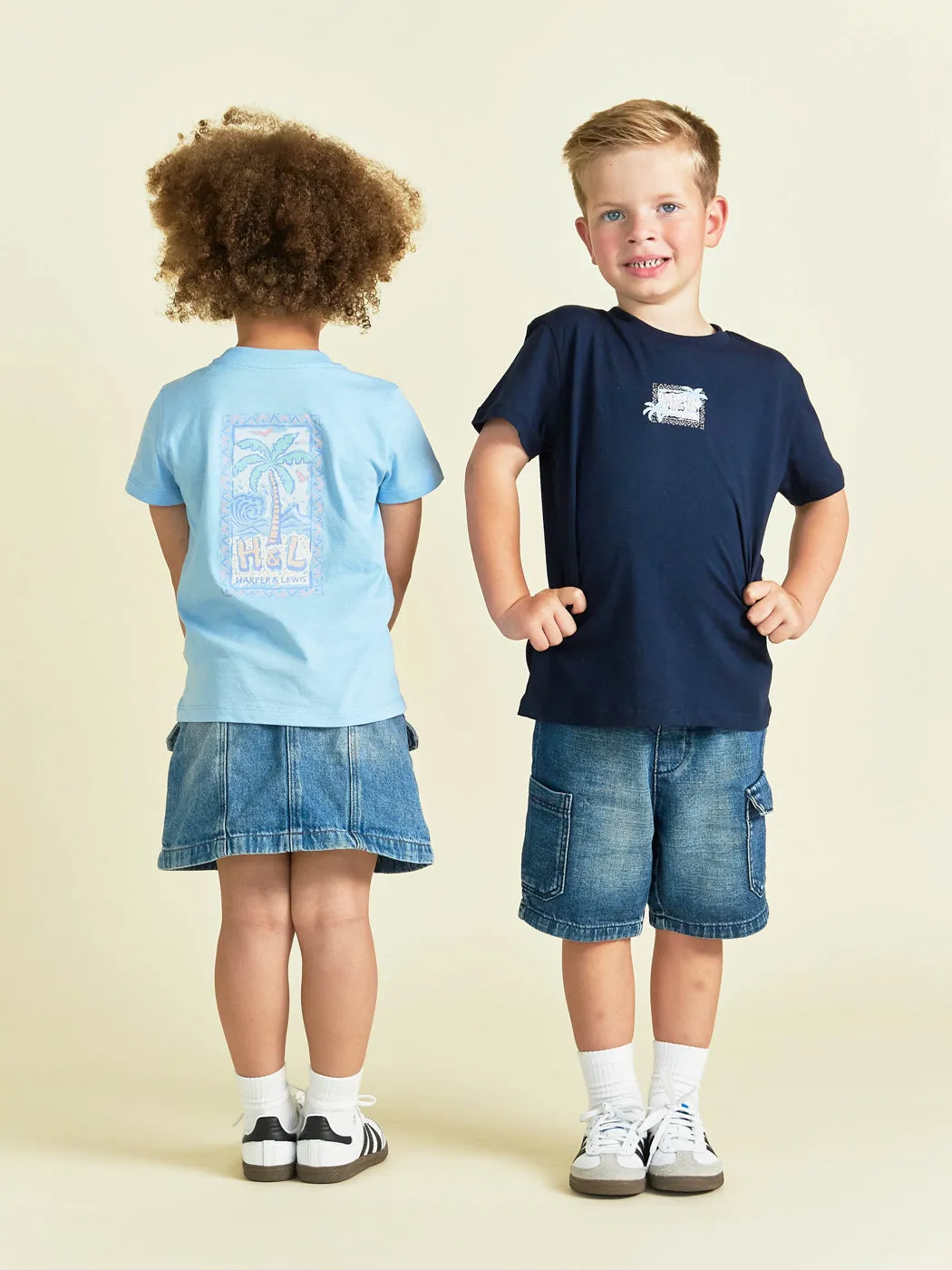 Kids Sorley Tee Pale Blue