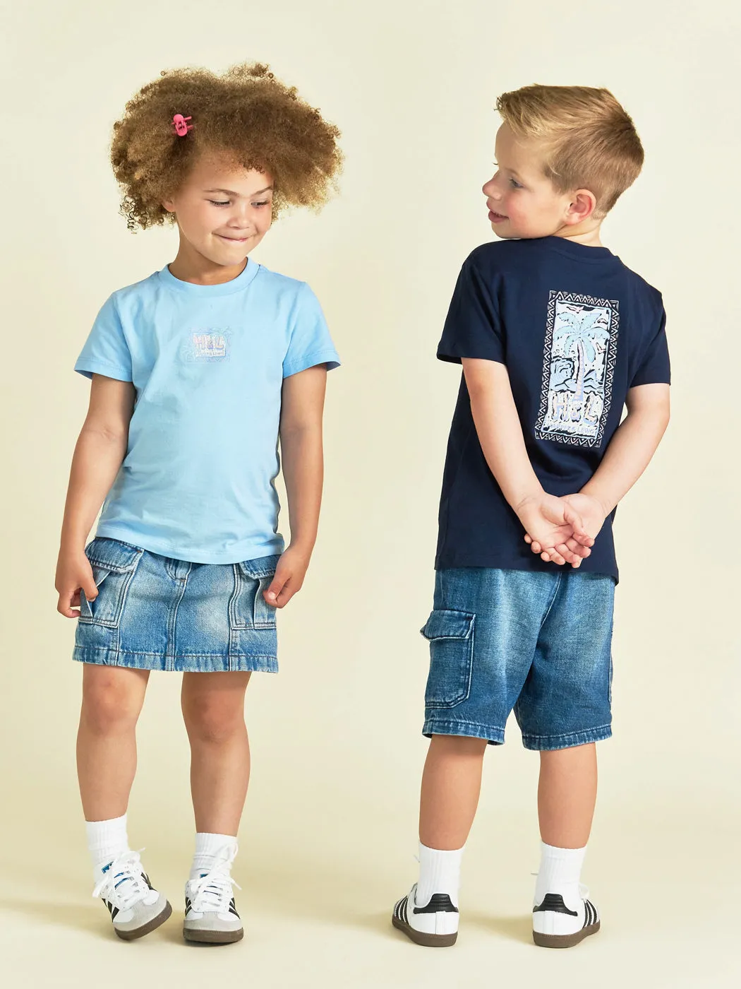 Kids Sorley Tee Pale Blue