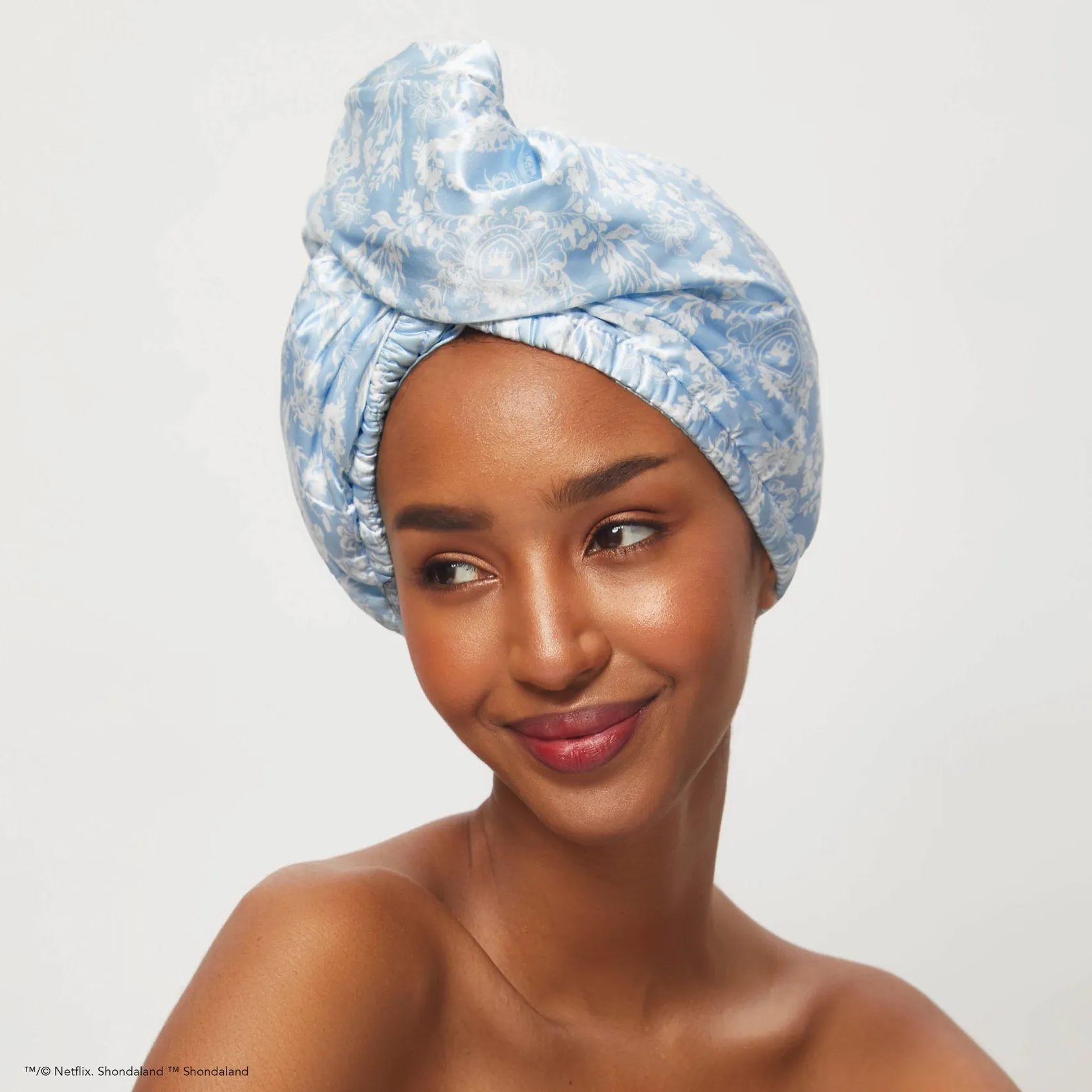 Kitsch X Bridgerton Satin Wrapped Hair Towel