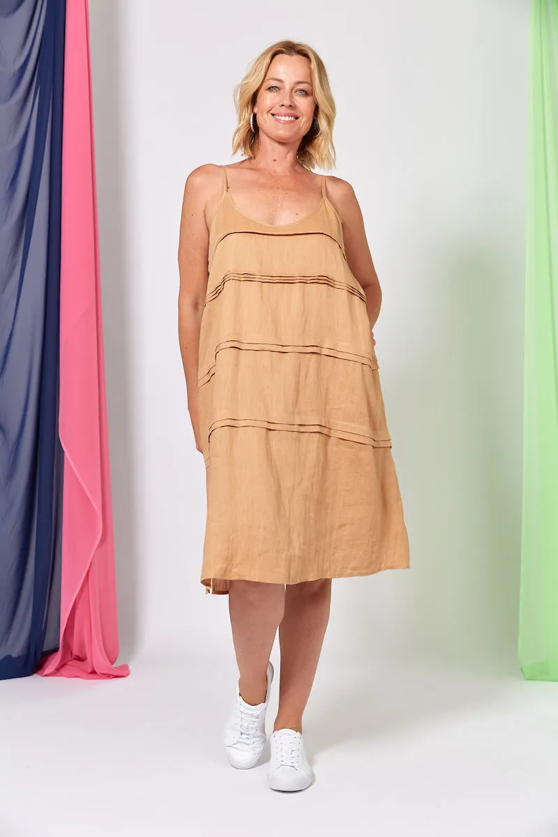 La Vie Tank Dress, Caramel