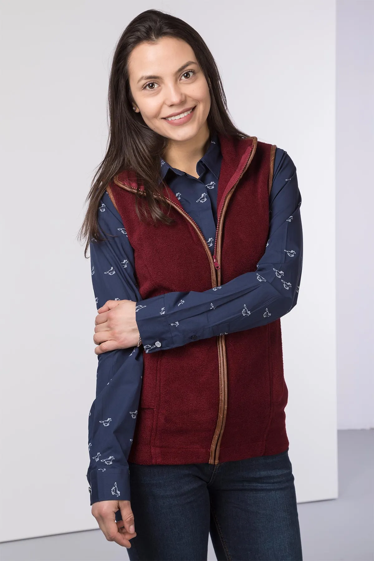 Ladies Fleece Waistcoat - Harpham