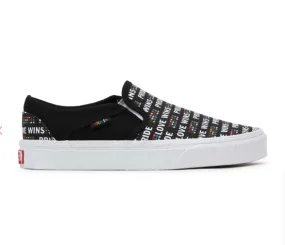 Ladies Pride Vans Slip On Asher Black Multi Sale