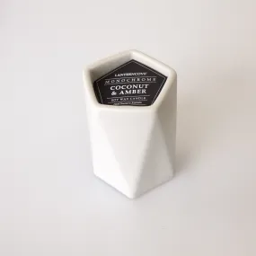 Lantern Cove Monochrome Grey Coconut and Amber 8oz Soy Candle