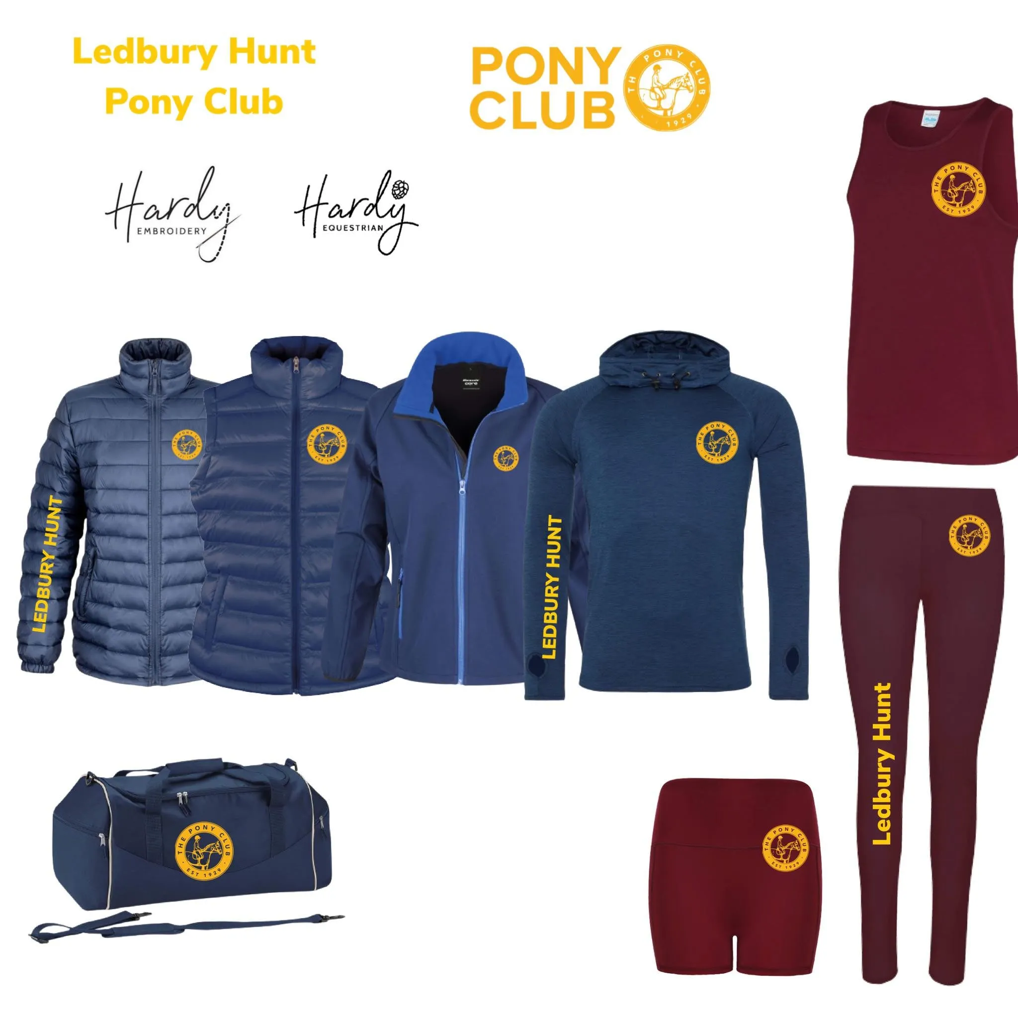 Ledbury Hunt Pony Club Unisex Adults Padded Jacket