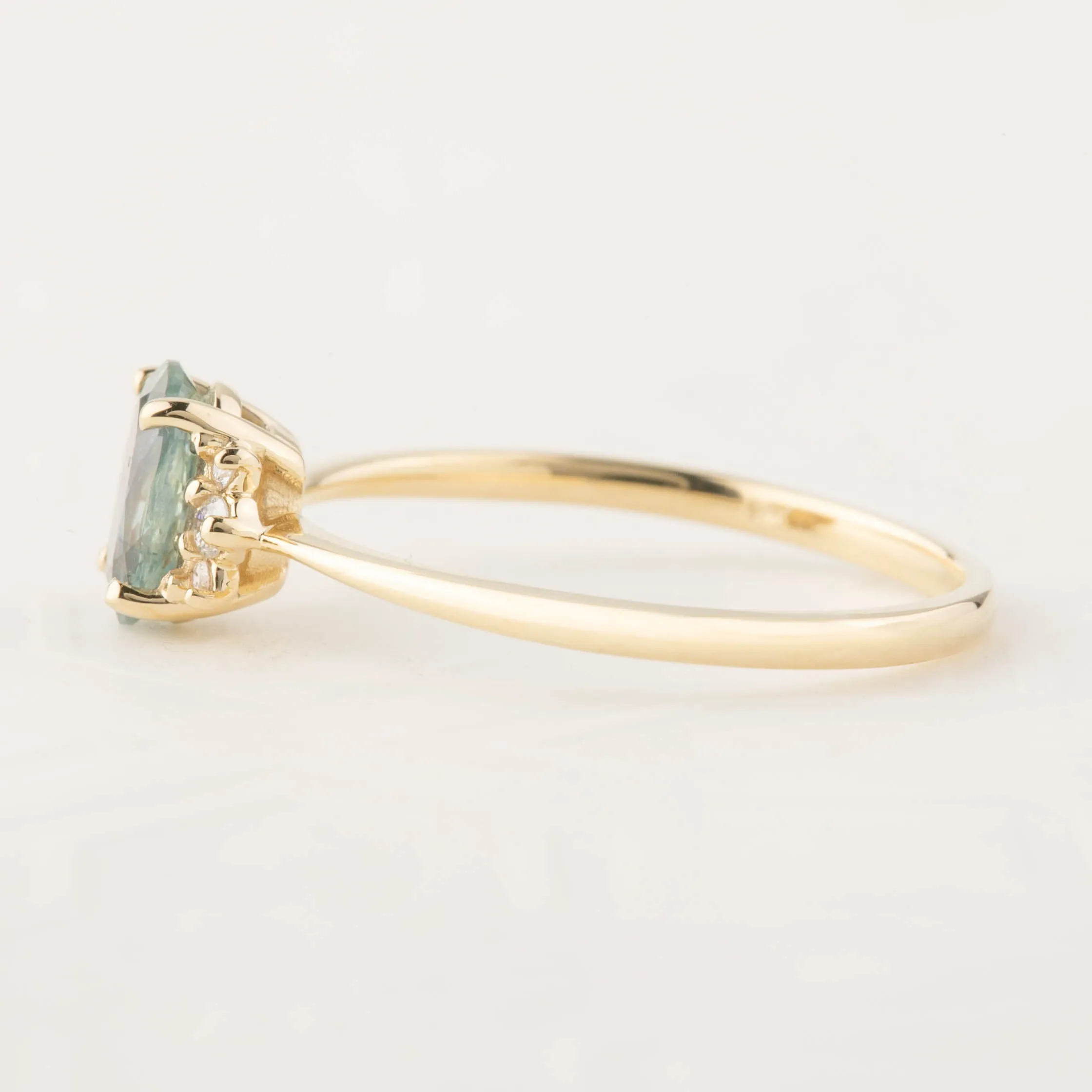 Lena Ring -0.84ct Green Montana Sapphire (One of a kind)