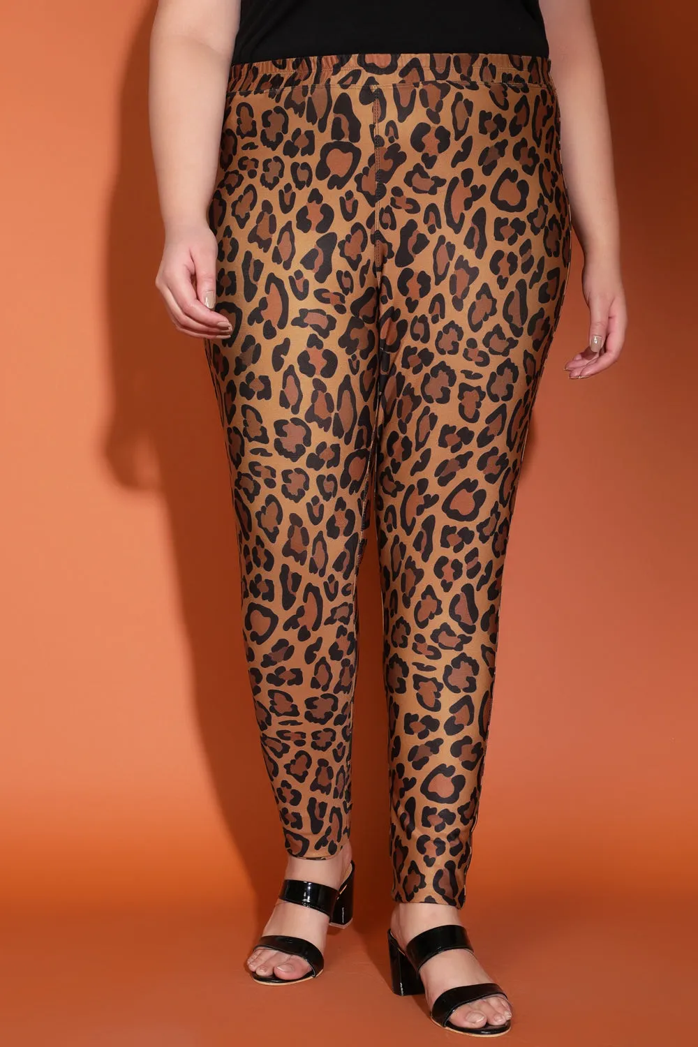 Leopard Printed Warm Winter Fleece Leggings