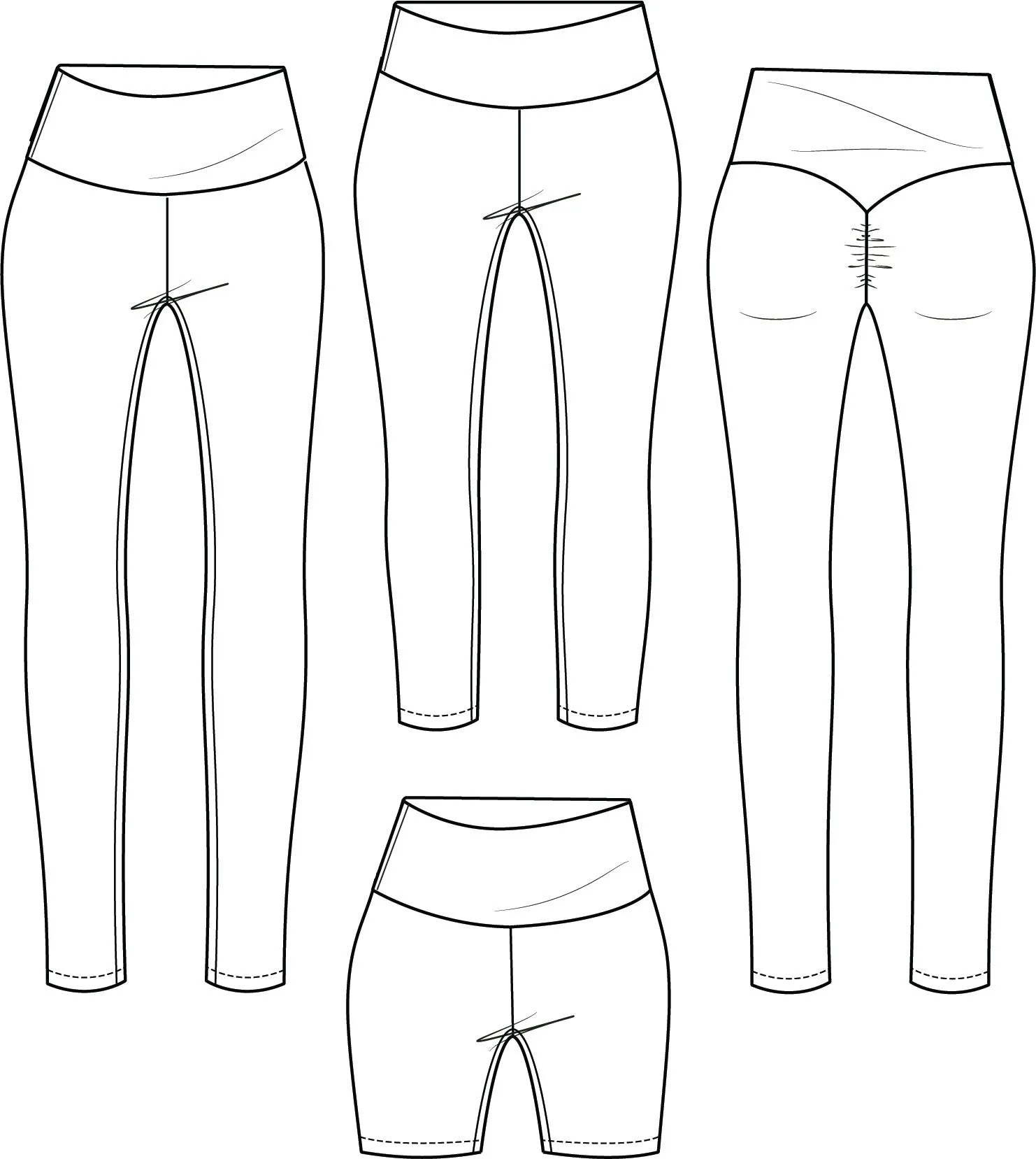 Lift Leggings PDF Pattern Sizes B - M