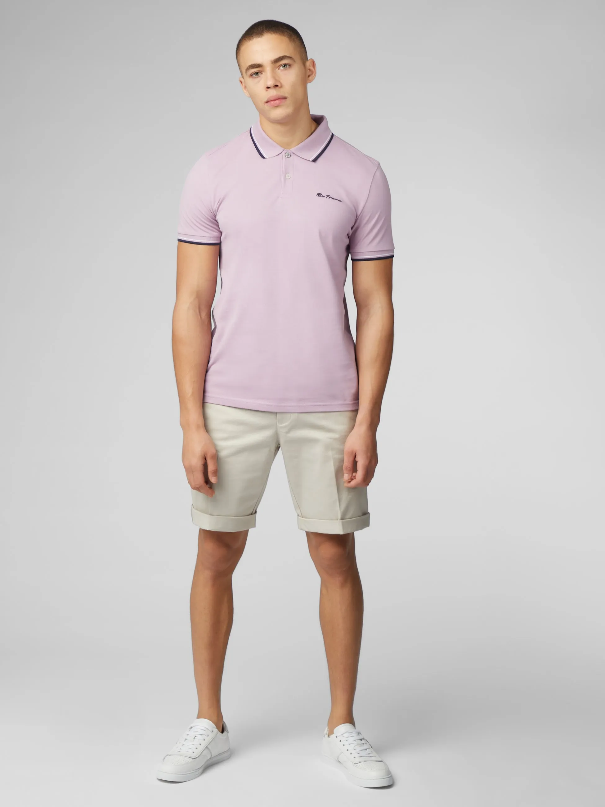 Limited Edition Signature Short Sleeve Polo - Violet