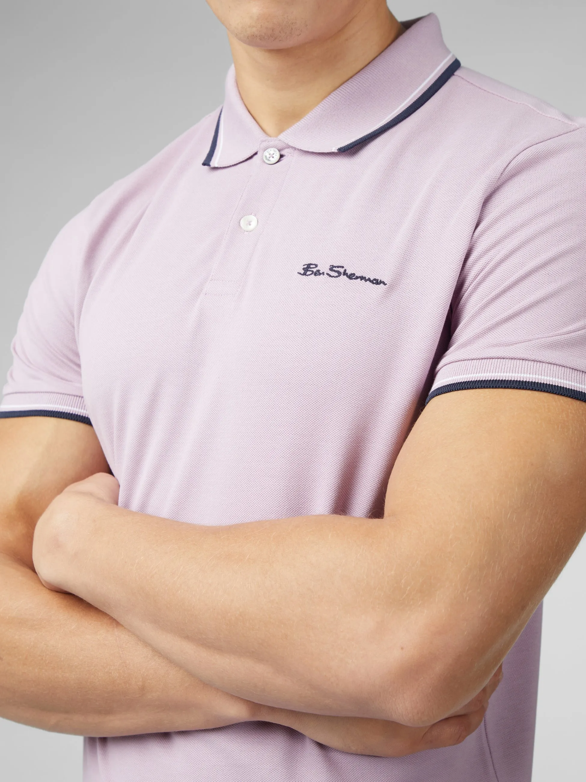 Limited Edition Signature Short Sleeve Polo - Violet