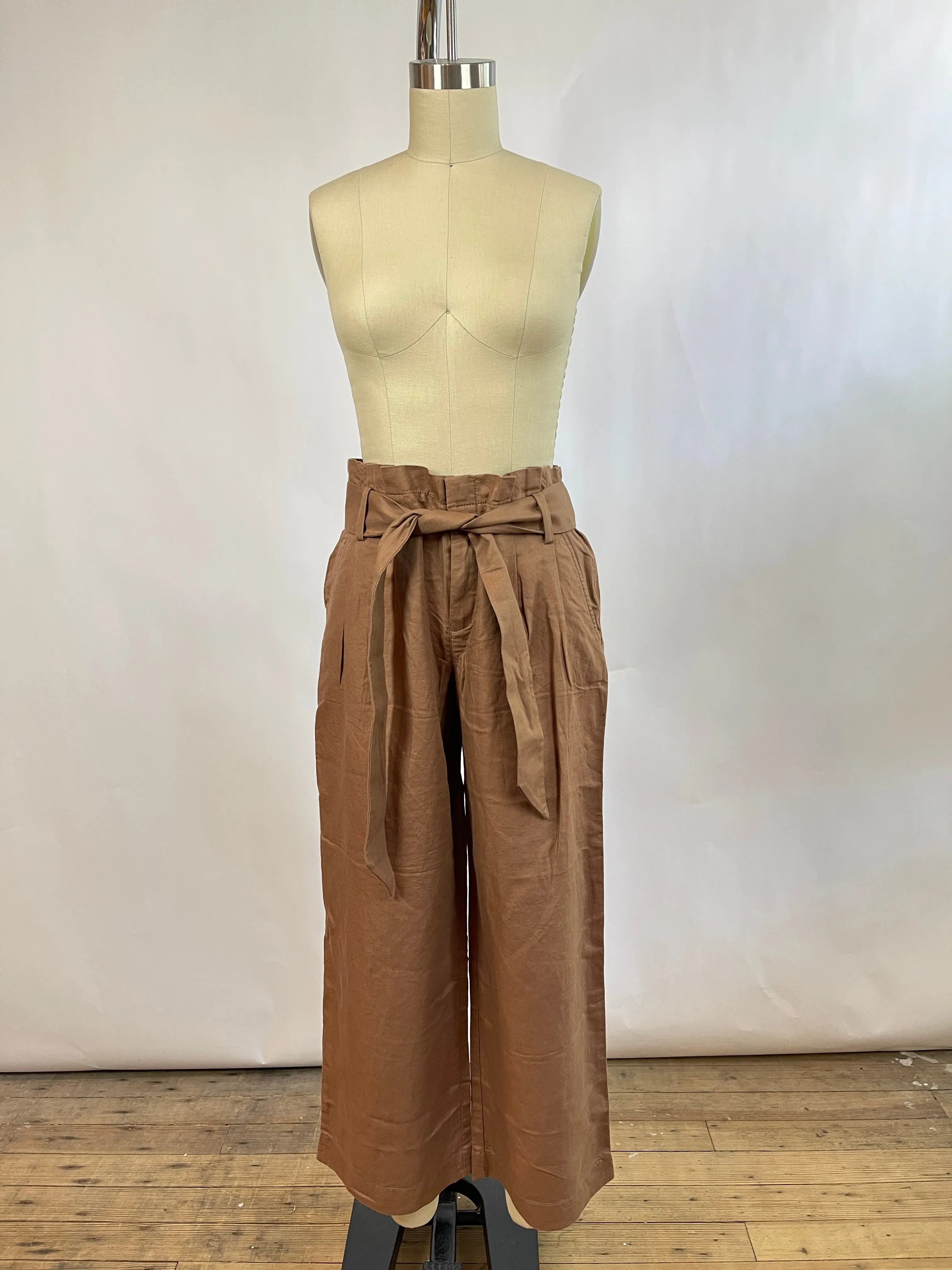 LOFT Brown Paper Bag Pants (2/26)