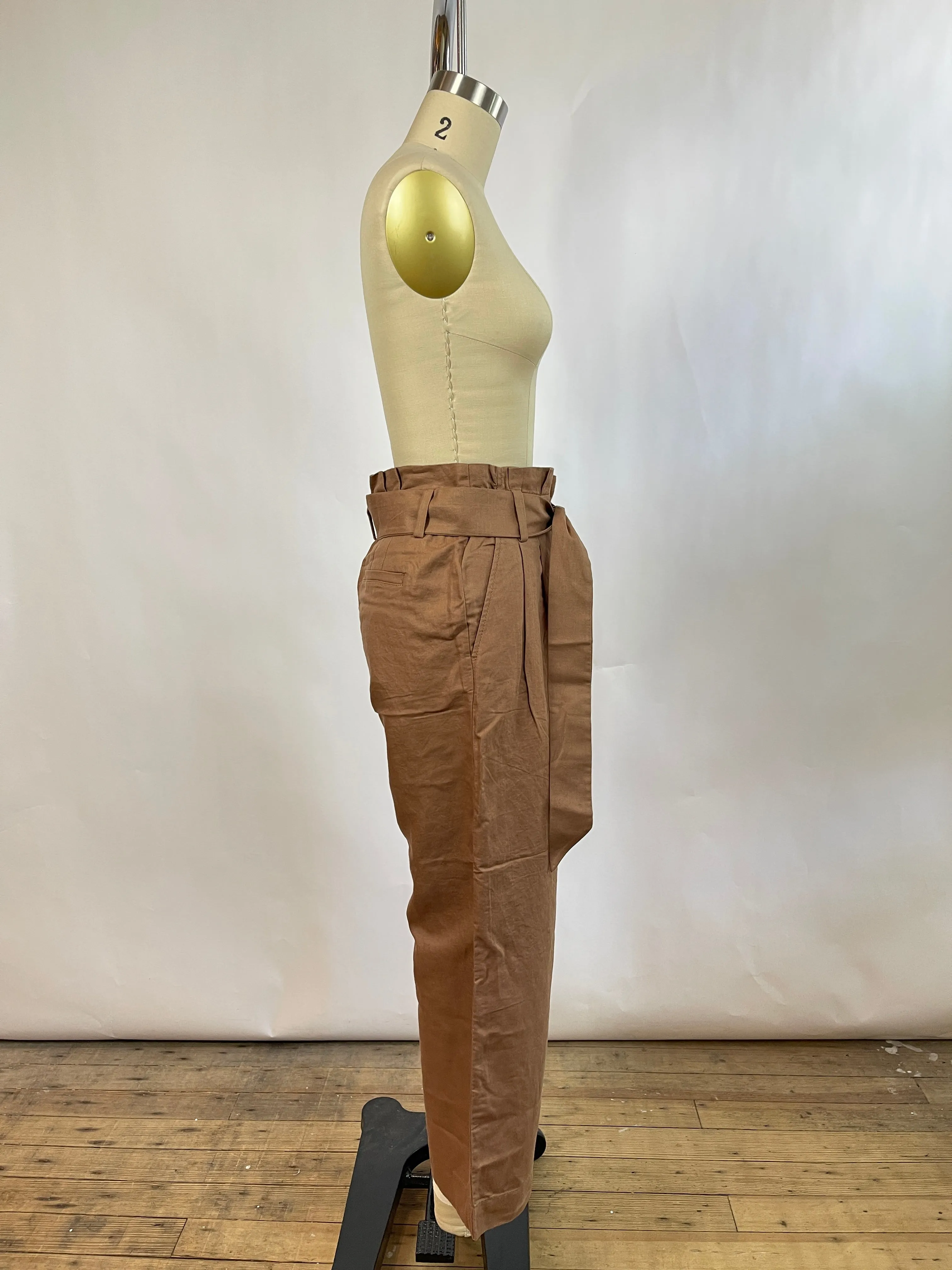 LOFT Brown Paper Bag Pants (2/26)