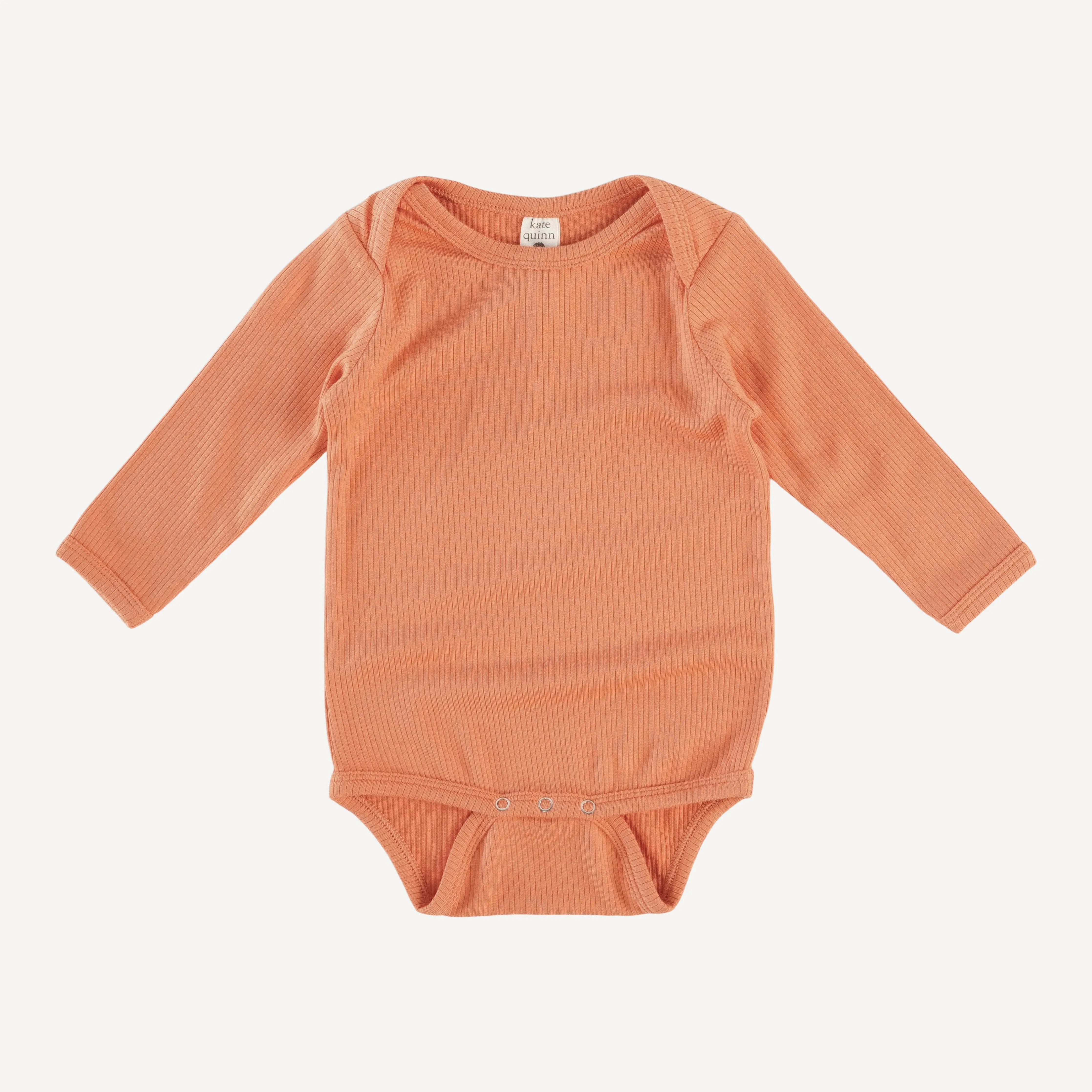 long sleeve lap neck bodysuit | carnelian | modal skinny rib